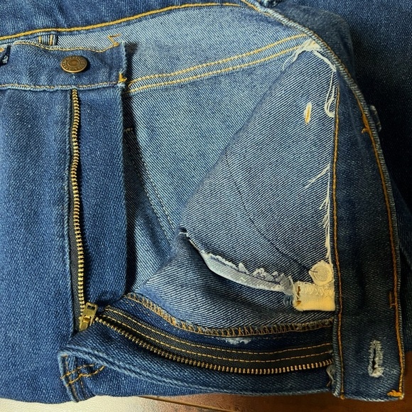 VINTAGE 1980s Levi’s Denim 517 Bootcut Jeans High Rise Vtg 80s Size 33 - Picture 8 of 12